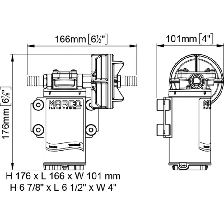 Pompe électrique 12 V 10 l/min | Machines & Cie