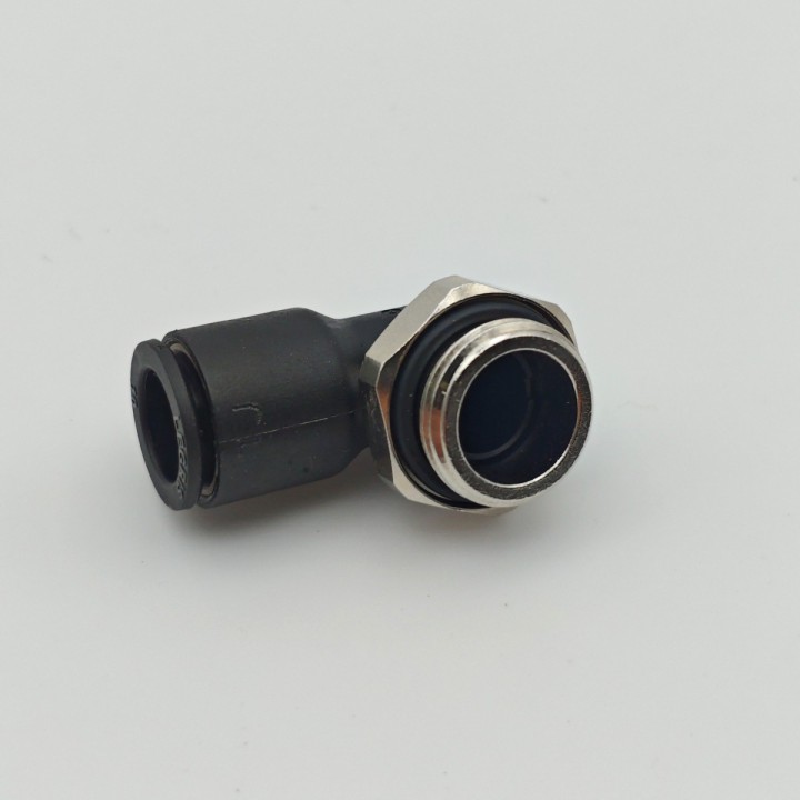 Raccord coudé mâle BSPP G3/8 Ø10