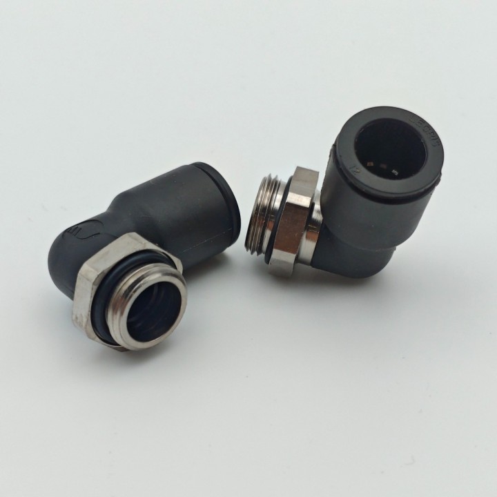 Raccord coudé mâle BSPP G3/8 Ø12