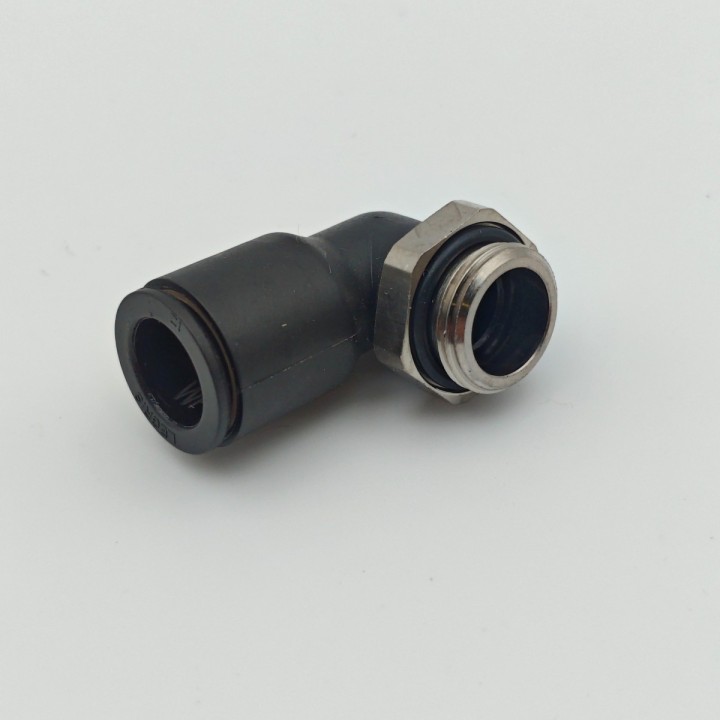 Raccord coudé mâle BSPP G3/8 Ø12