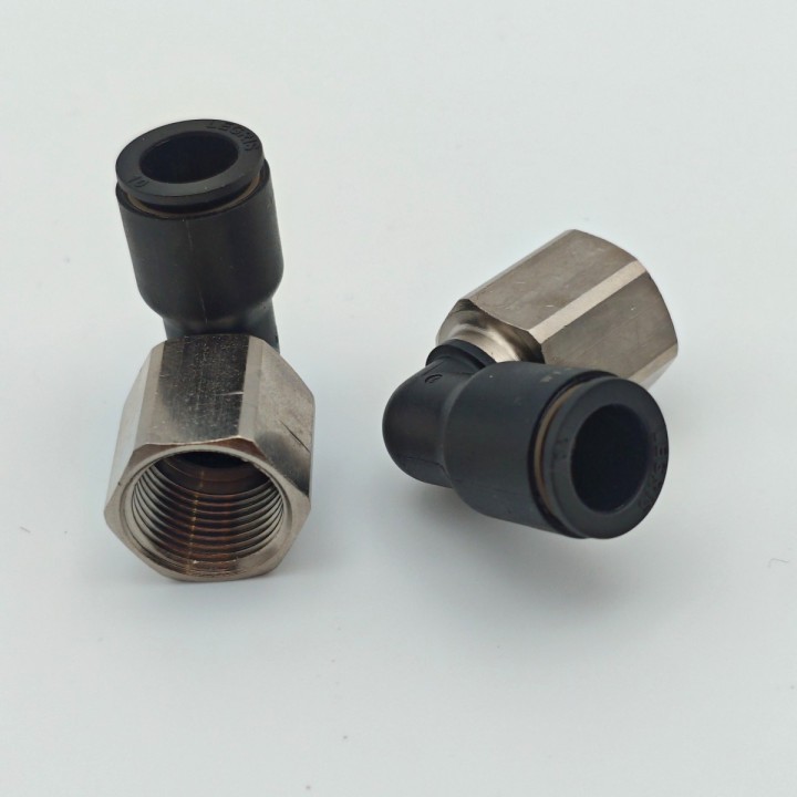 Raccord coudé femelle G3/8 Ø10