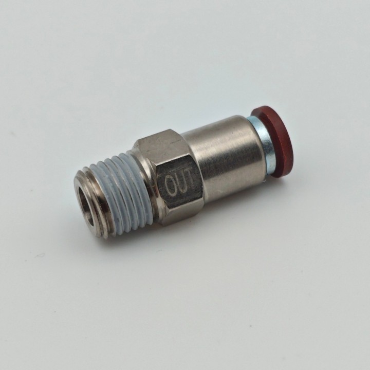 Raccord à clapet sortie 1/4 pour tube Ø8 CPC
