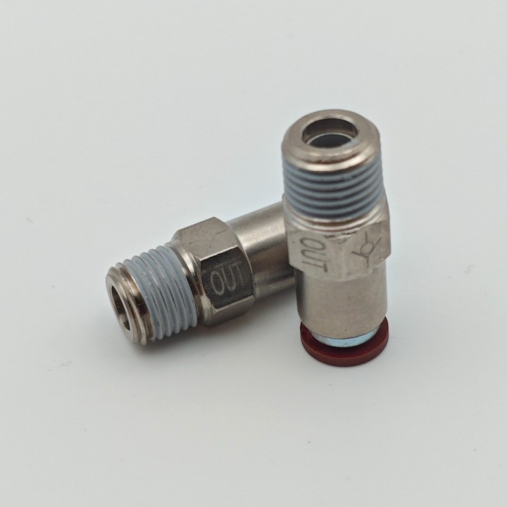 Raccord à clapet sortie 1/4 pour tube Ø8 CPC