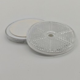 Catadioptre rond blanc adhésif Ø60 mm