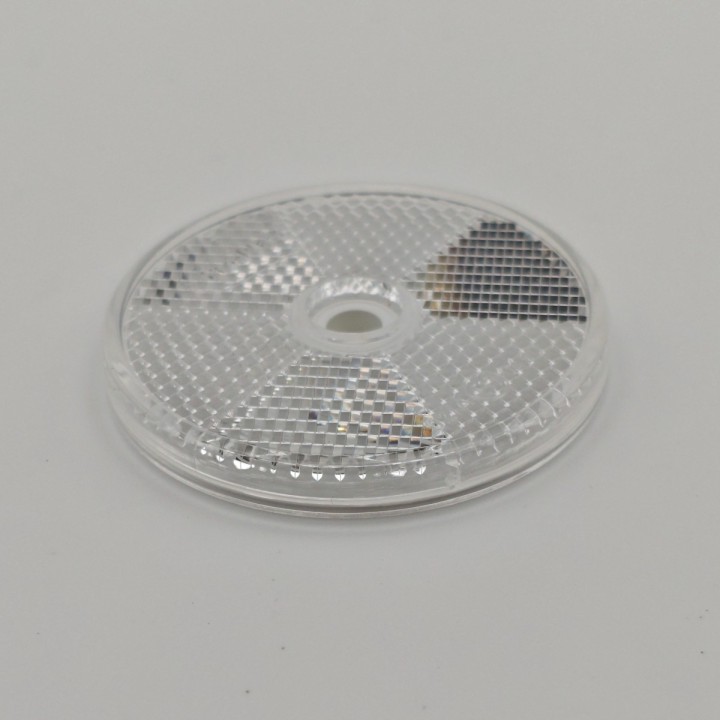 Catadioptre rond blanc adhésif Ø60 mm