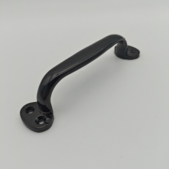 Poignée de tirage 160 mm acier époxy noir
