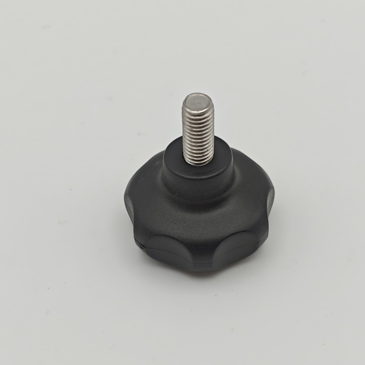 Poignée de serrage mâle M8 × 25 mm Ø37 noire