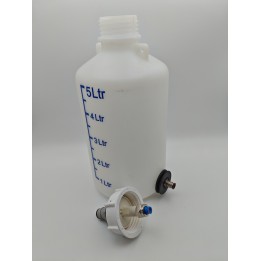 Bidon cylindrique 5 L gradué avec rinçage Yoniduck