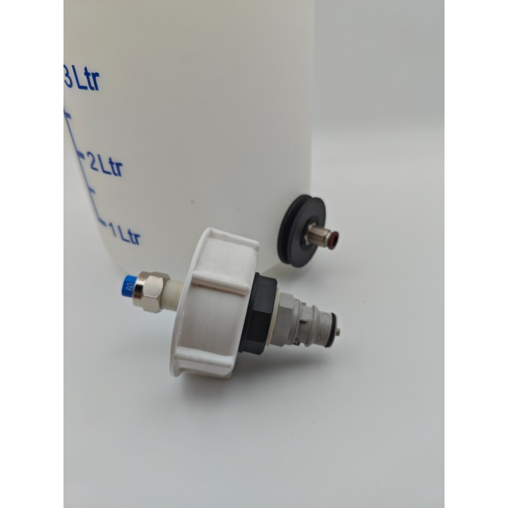 Bidon cylindrique 5 L gradué avec rinçage Yoniduck