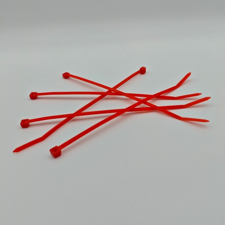 Colliers de serrage nylon 4,8 × 200 mm couleur