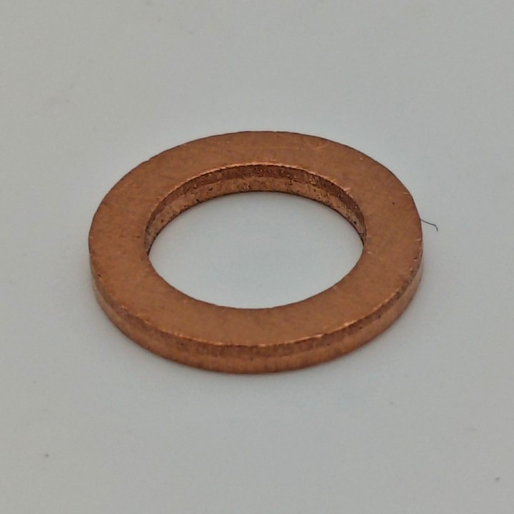 Rondelle cuivre de vérin pince Crocolin 10 × 16 × 2 mm