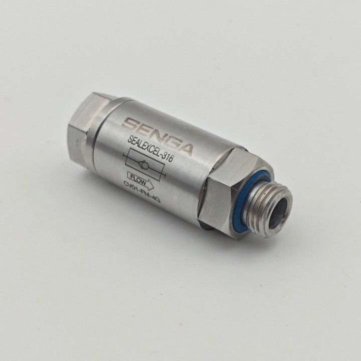 Clapet anti-retour F/M 1/4 BSP inox 316L