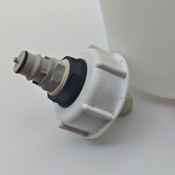 Bidon cylindrique 5 L gradué avec rinçage DHUGUES