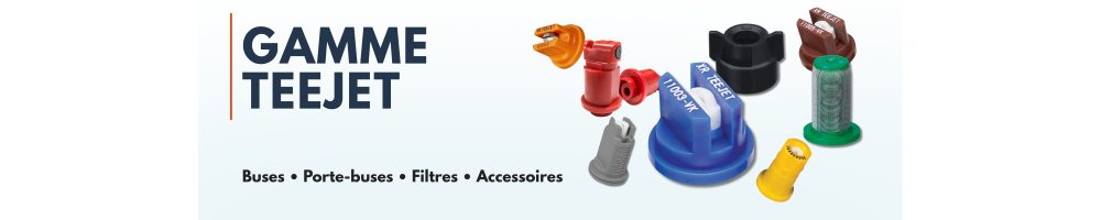 Pièces de pulvérisation TeeJet | Buses, filtres, porte-buses et accessoires